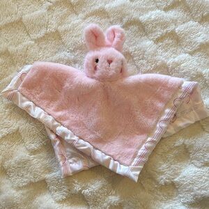 Adorable Pink Bunny Lovey Blanket